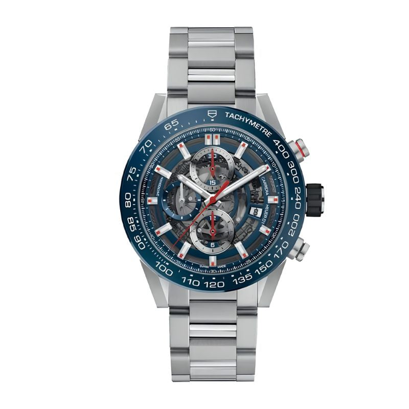 01 CAR201T.BA0766 “Blue Skeleton Dial”